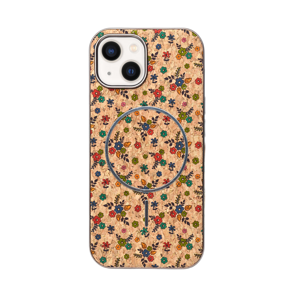 Cork Texture Printed MagSafe Compatible Phone Case for iPhone 13 / 14