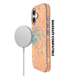 Cork Texture Printed MagSafe Compatible Phone Case for iPhone 17