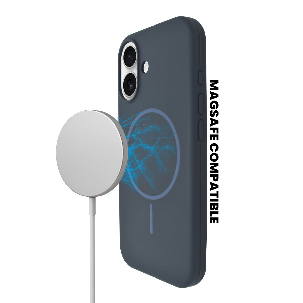 Soft Silicone with MagSafe Ring Phone Case for iPhone 17