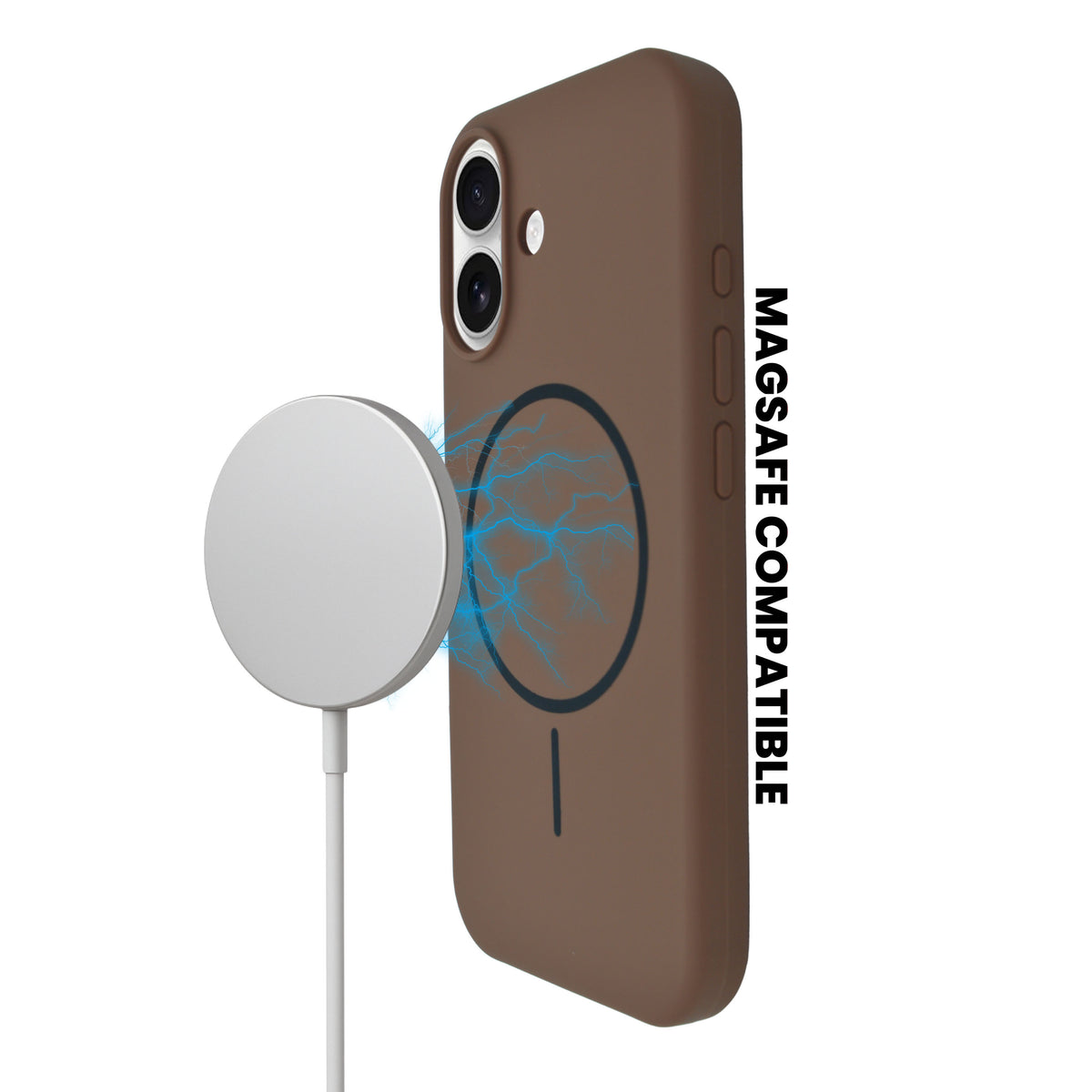 Soft Silicone with MagSafe Ring Phone Case for iPhone 17