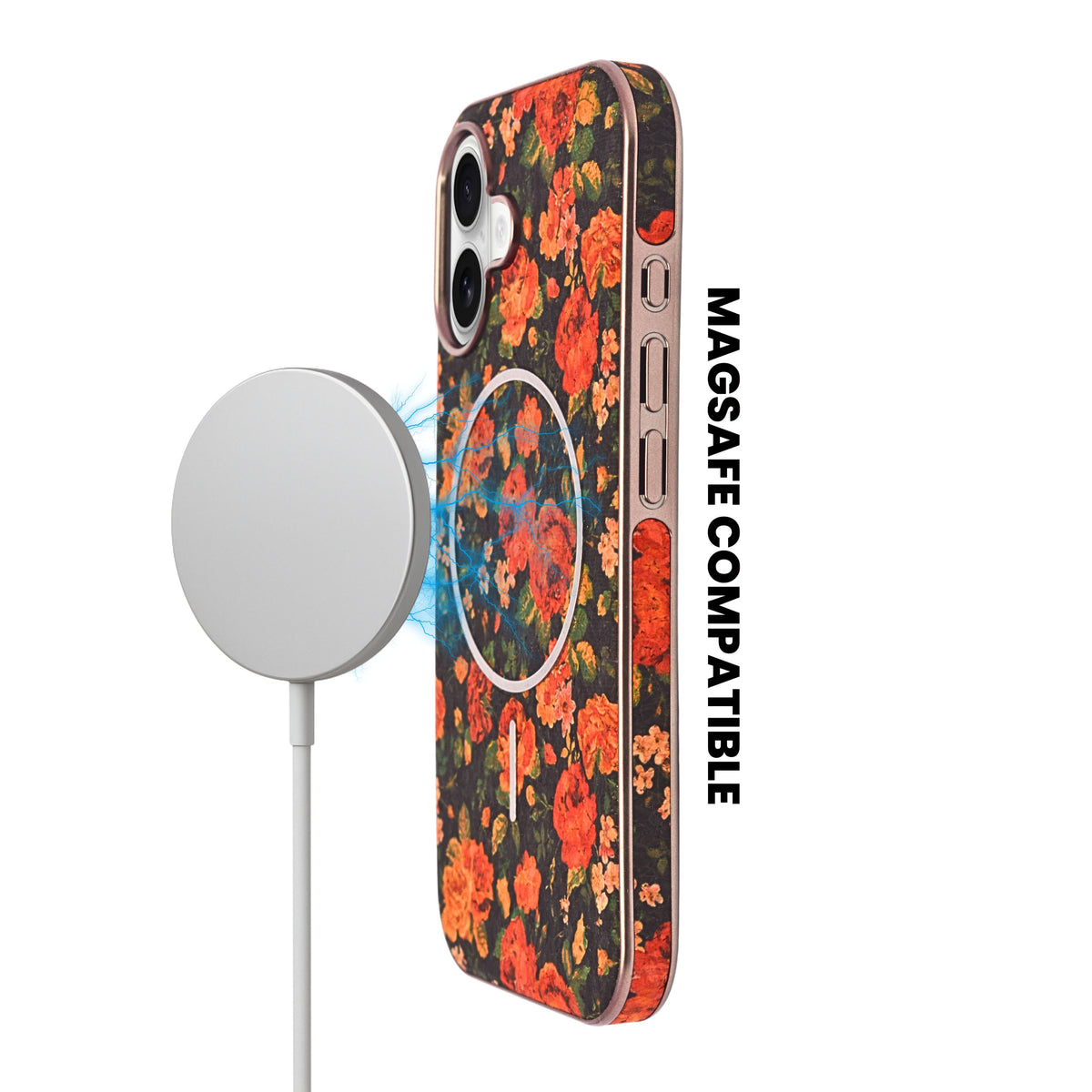 Cork Texture Printed MagSafe Compatible Phone Case for iPhone 17