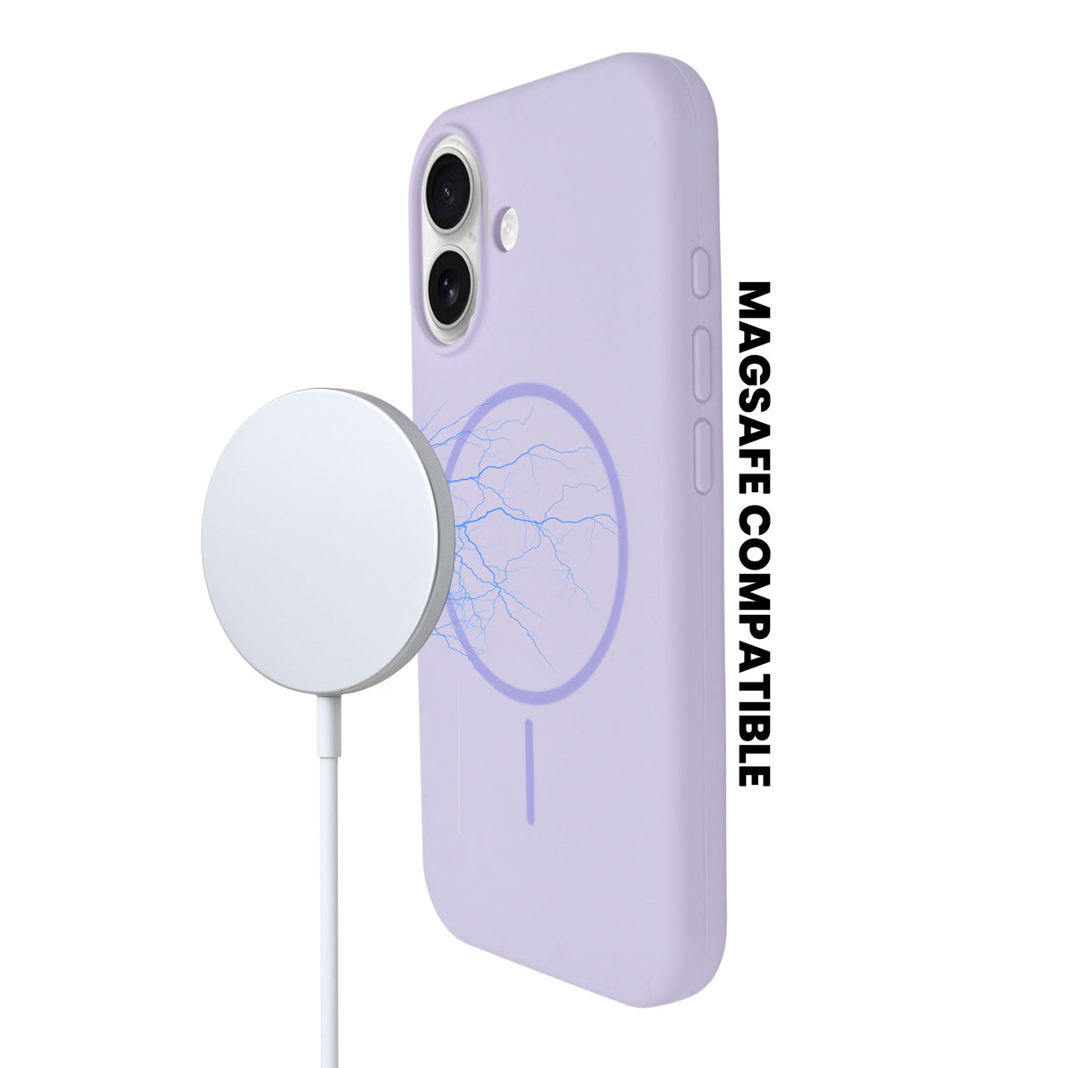 Soft Silicone with MagSafe Ring Phone Case for iPhone 17