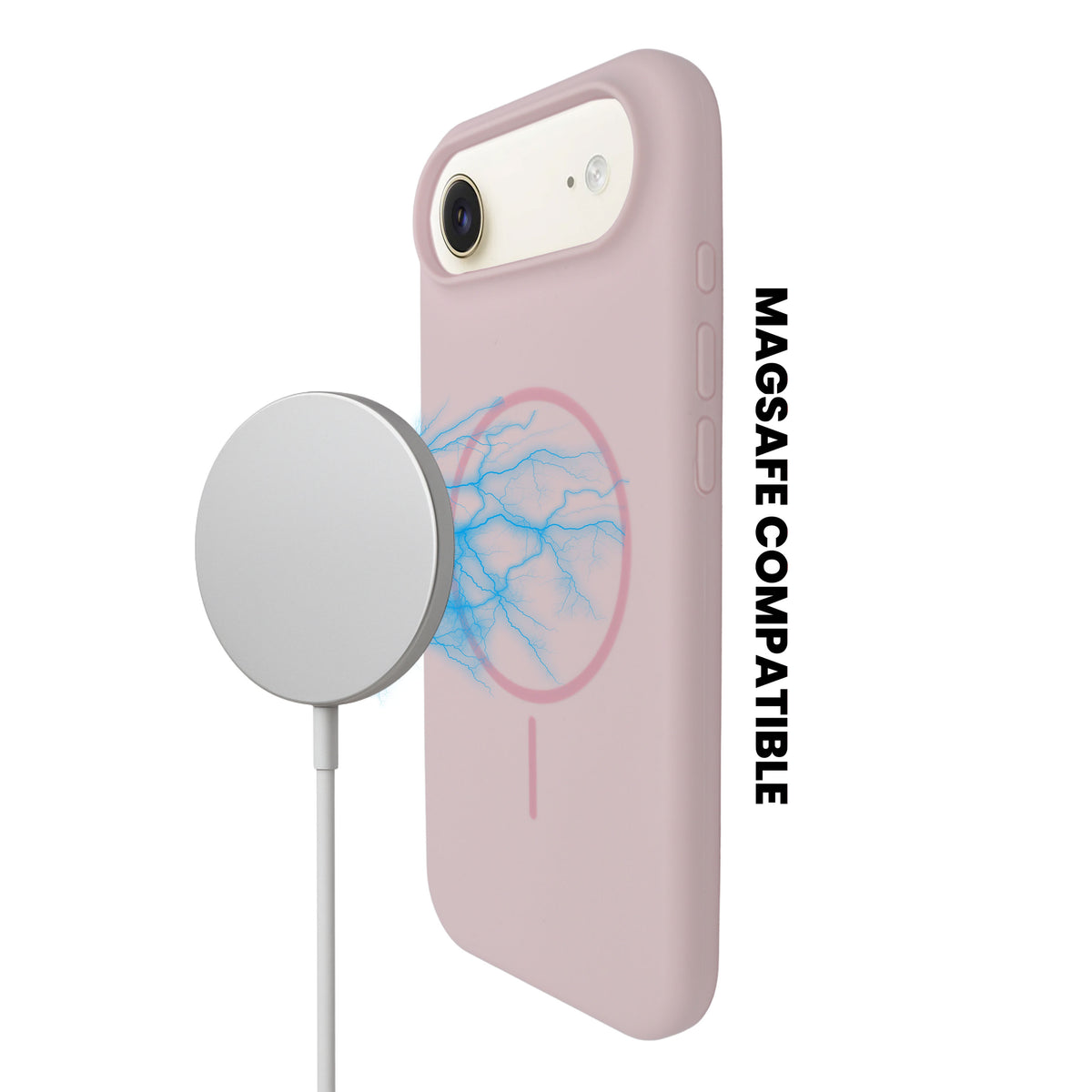 Soft Silicone with MagSafe Ring Phone Case for iPhone 17 Air
