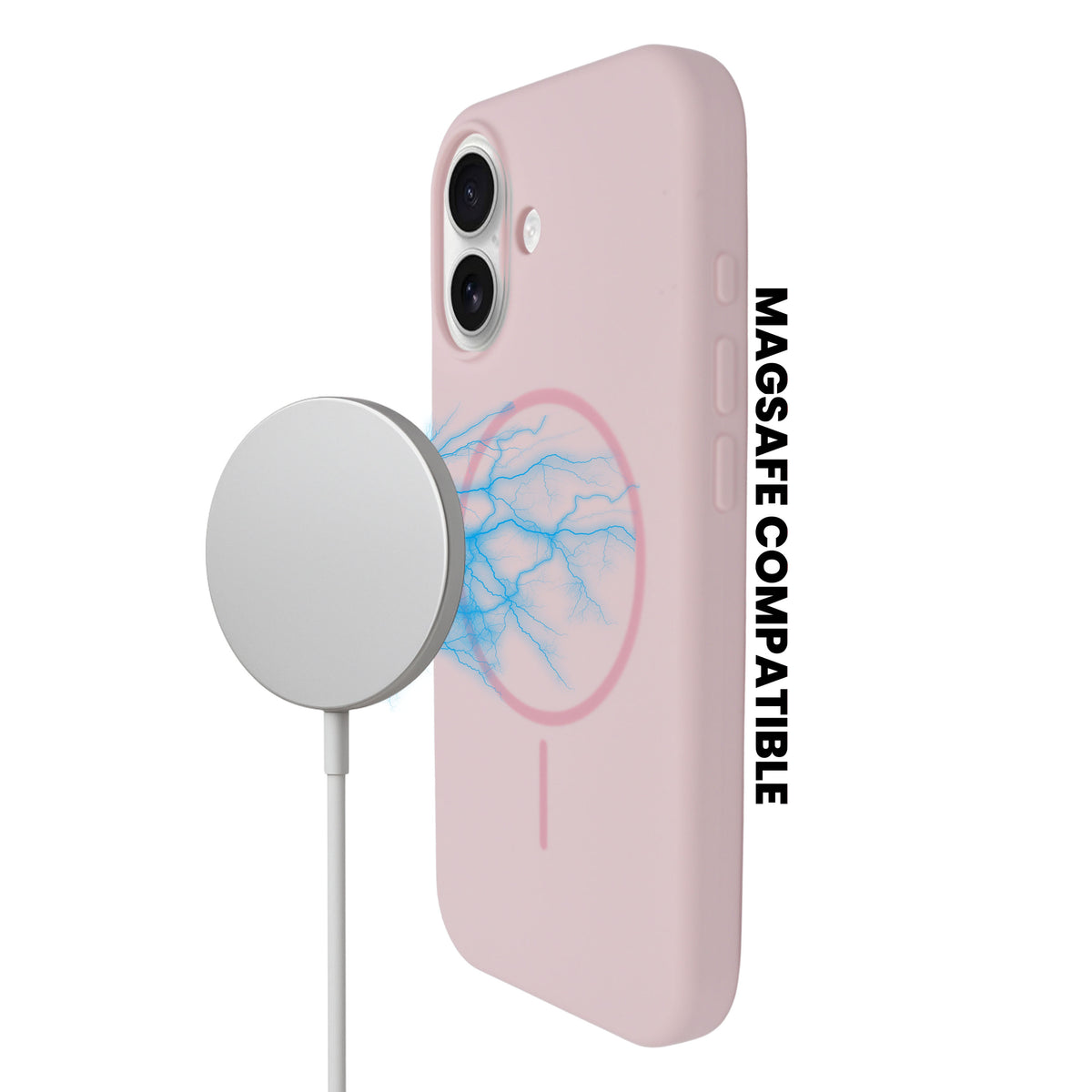 Soft Silicone with MagSafe Ring Phone Case for iPhone 17
