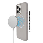 Soft Silicone with MagSafe Ring Phone Case for iPhone 15 Pro