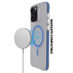 Transparent Shockproof MagSafe Case with Carbon Fiber Ring for iPhone 15 Pro Max