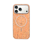 Cork Texture Printed MagSafe Compatible Phone Case for iPhone 17 Pro Max