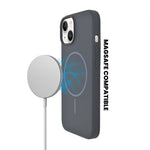 Soft Silicone with MagSafe Ring Phone Case for iPhone 14 Plus / 15 Plus
