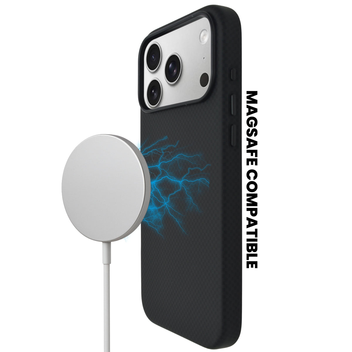 Sleek Carbon Fiber MagSafe Compatible Phone Case for iPhone 17 Pro Max