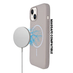 Soft Silicone with MagSafe Ring Phone Case for iPhone 14 Plus / 15 Plus