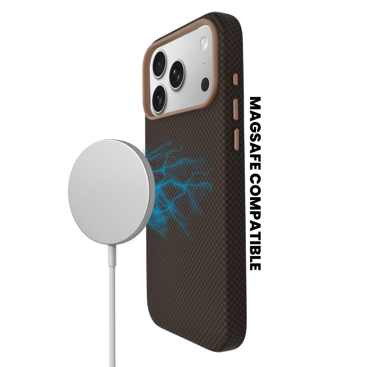 Sleek Carbon Fiber MagSafe Compatible Phone Case for iPhone 17 Pro