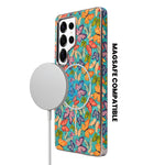 Cork Texture Printed MagSafe Compatible Phone Case for Samsung Galaxy S25 Ultra