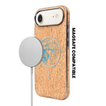 Cork Texture Printed MagSafe Compatible Phone Case for iPhone 17 Air