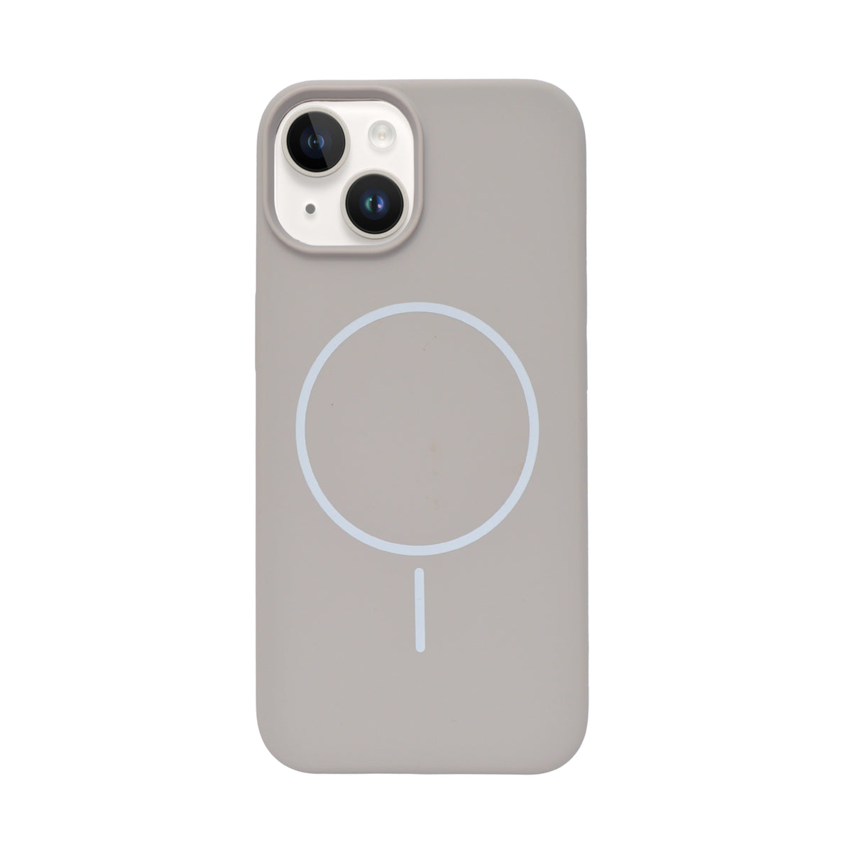 Soft Silicone with MagSafe Ring Phone Case for iPhone 14 Plus / 15 Plus