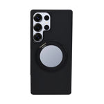 Metallic Camera Protector Frame with 360° Rotatable Kickstand Phone Case for Samsung S25 Ultra