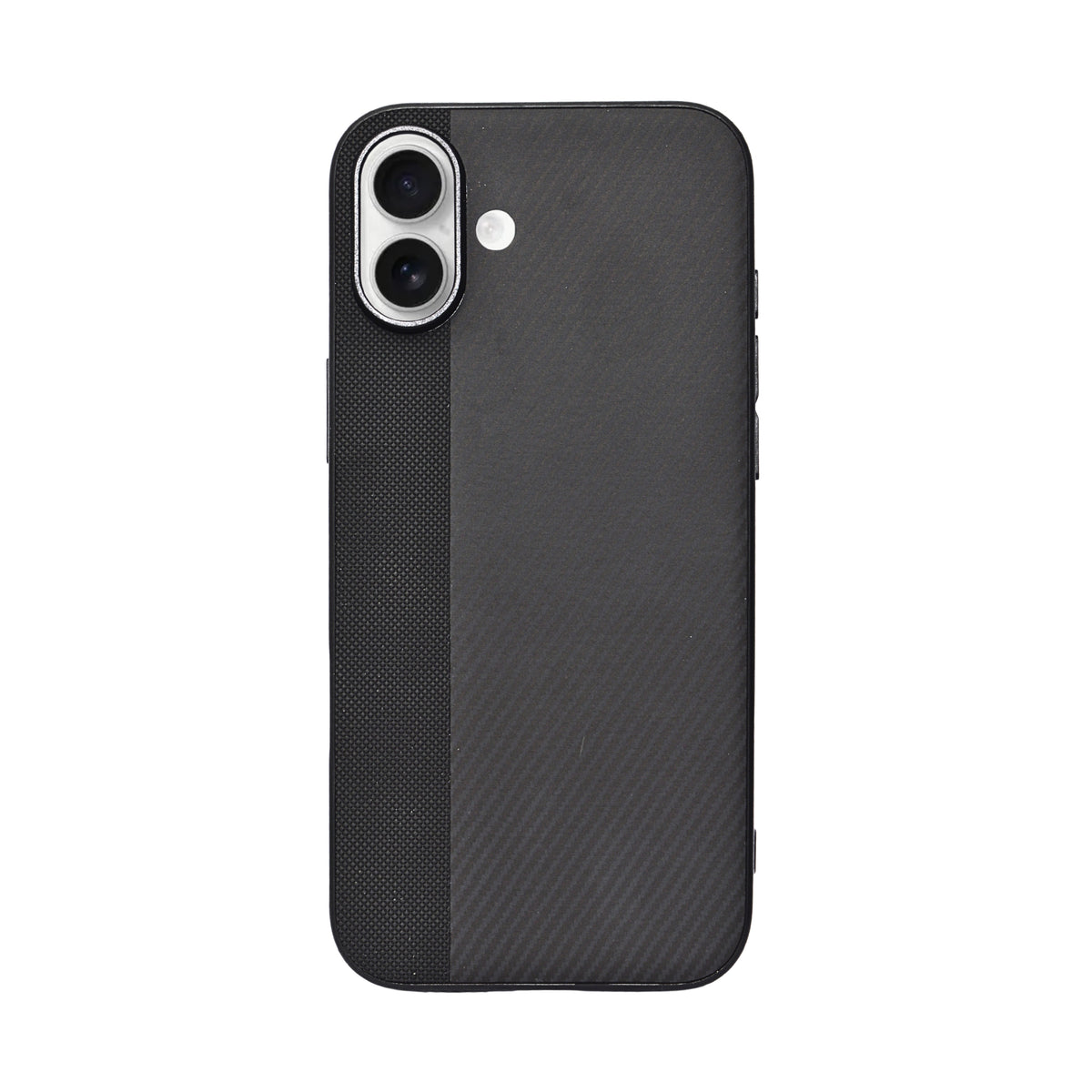 Premium Carbon Leather Stylish Protection Case for iPhone 16 Plus