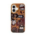 Cute Puppy Cartoon Design Protective Phone Case for iPhone 16 Plus