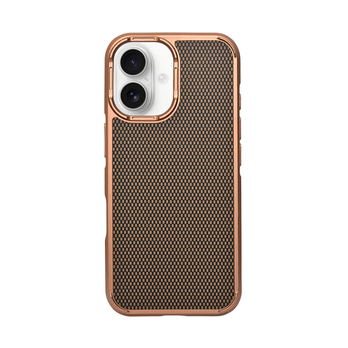 Geometric Carbon Fiber Texture Phone Case for iPhone 16