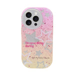 Shimmer Star Gradient With Round Camera Cut Phone Case for iPhone 14 Pro