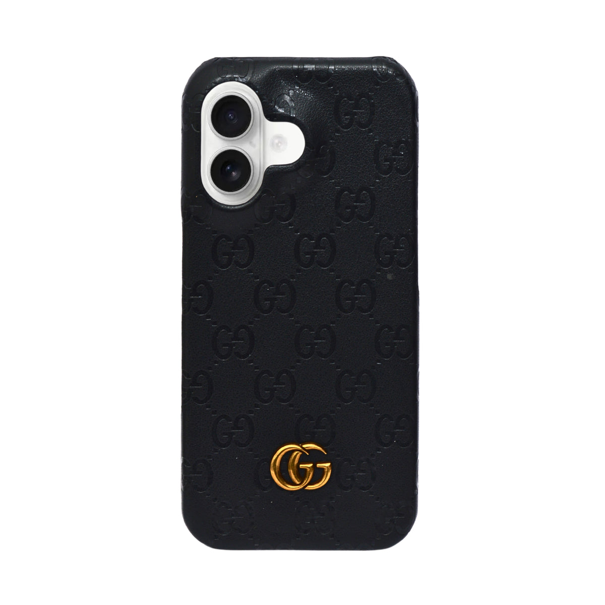 Luxury GG Embossed Phone Case for iPhone 16