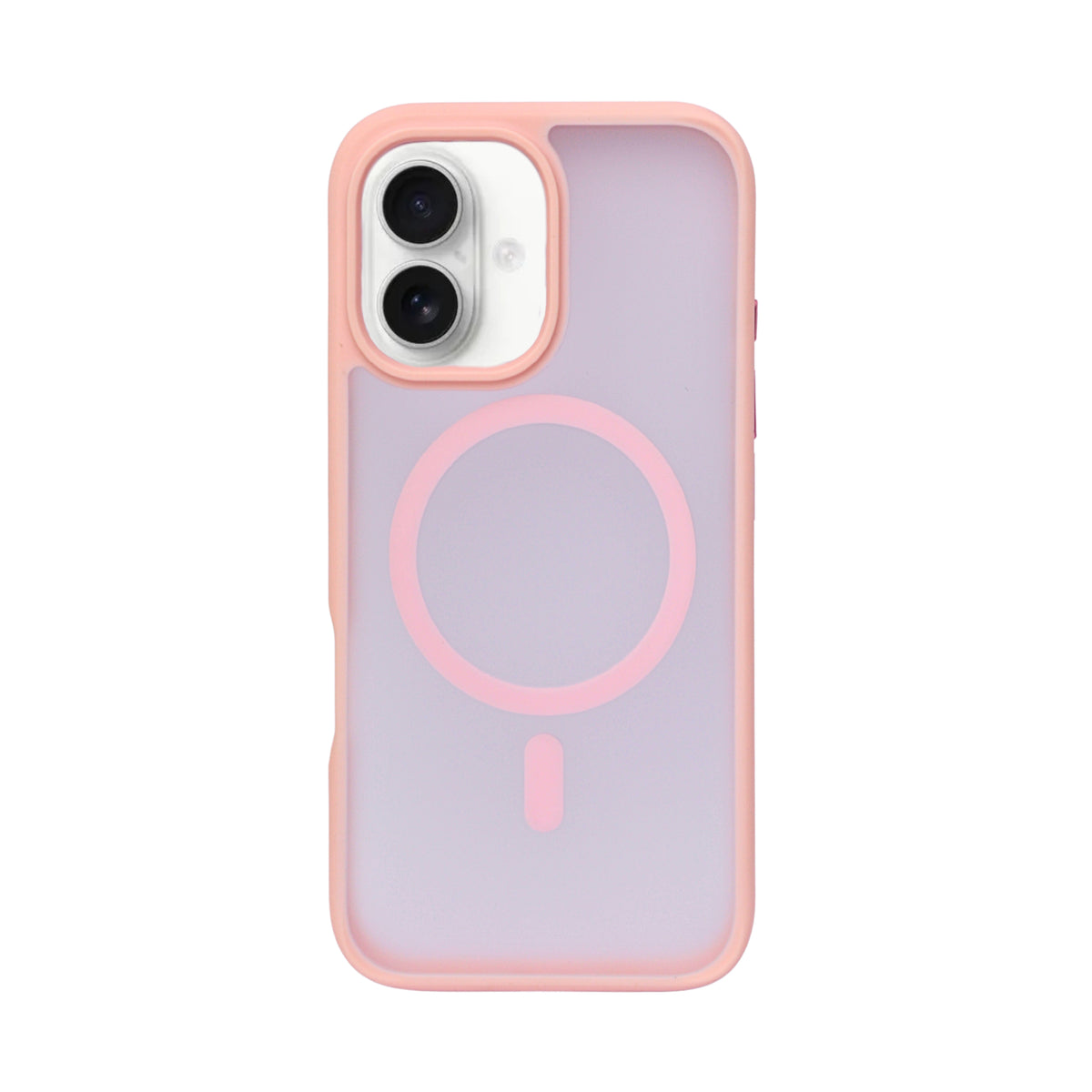 Transparent MagSafe Compatible with Matte Colour Edge Phone Case for iPhone 16 Plus