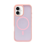Transparent MagSafe Compatible with Matte Colour Edge Phone Case for iPhone 16 Plus