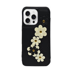 3D Flower Wallet Flip with Card Holder & Detachable Sling Phone Case for iPhone 16 Pro Max