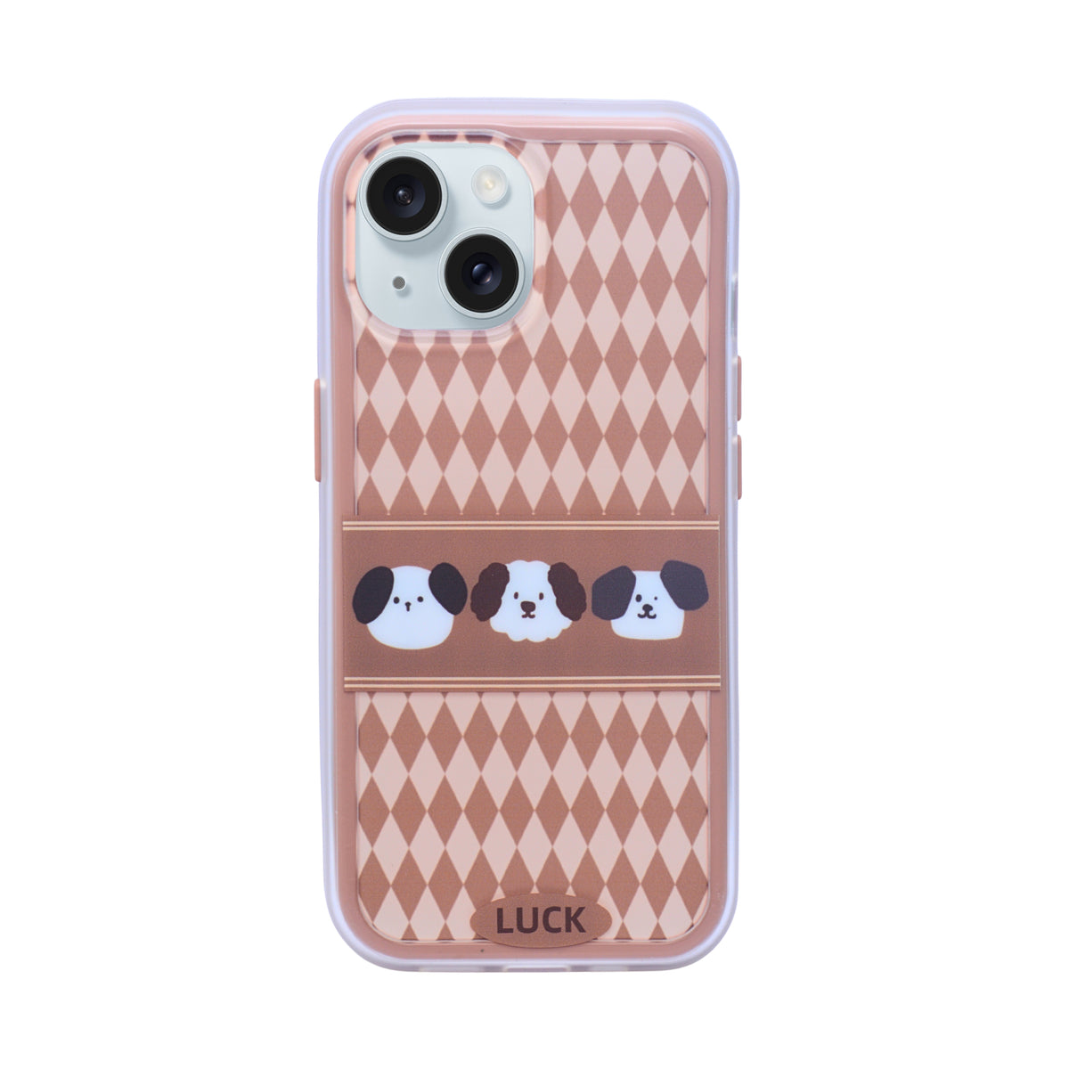 Cute Puppy Pattern Soft Protective Phone Case for iPhone 15
