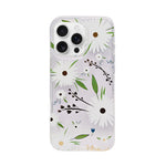 Vibrant Transparent Floral Pattern Phone Case for iPhone 16 Pro Max