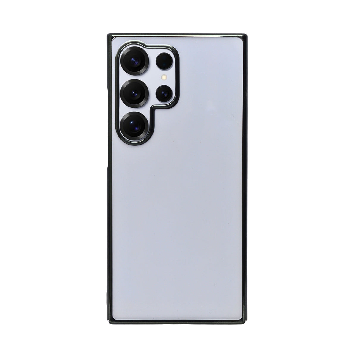 Crystal Clear with Chrome Frame Phone Case for Samsung Galaxy S24 Ultra