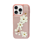 3D Flower Wallet Flip with Card Holder & Detachable Sling Phone Case for iPhone 16 Pro