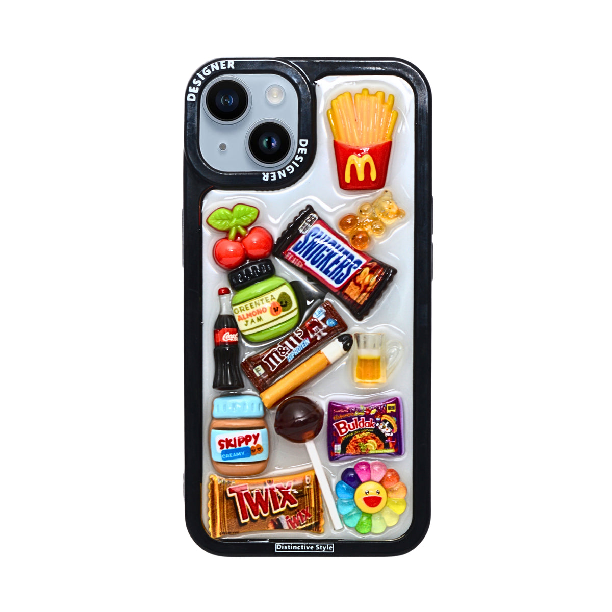 Cute 3D Cartoon Doodle Phone Case for iPhone 13 / 14