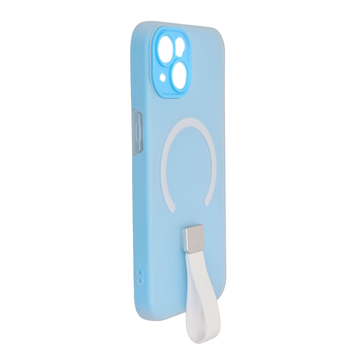 Frosty Matte with Silicone Finger Loop Phone Case for iPhone 13 / 14