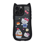 Cute Cartoon Phone Case with Cat Ears For iPhone 15 Pro