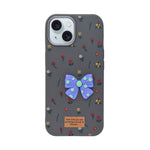 Cute Floral with 3D Bow Phone Case For iPhone 15