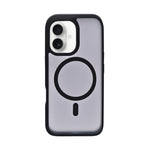 Transparent MagSafe Compatible with Matte Colour Edge Phone Case for iPhone 16 Plus