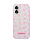 Pink Bow "Every Single Day Counts" Quote MagSafe Compatible Phone Case for iPhone 16