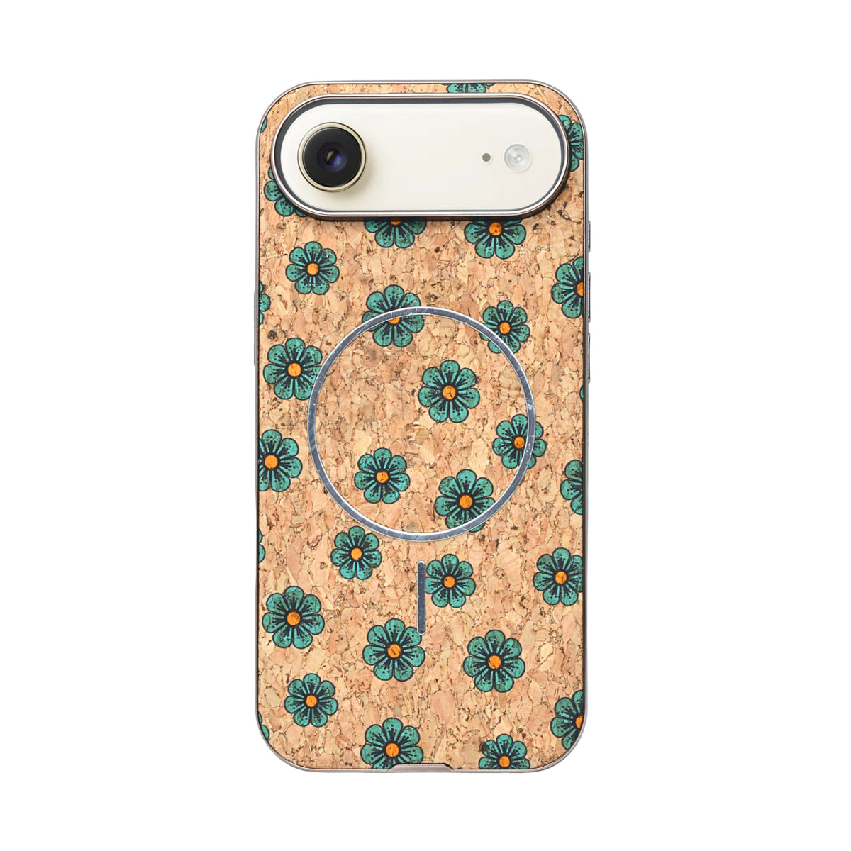 Cork Texture Printed MagSafe Compatible Phone Case for iPhone 17 Air