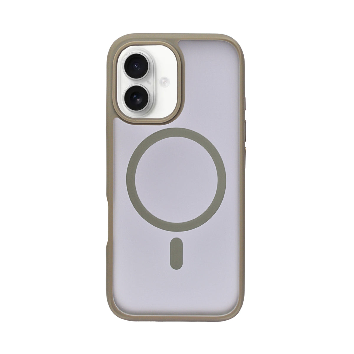 Transparent MagSafe Compatible with Matte Colour Edge Phone Case for iPhone 16 Plus
