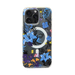 Floral Transparent MagSafe Shockproof Protection Phone Case For iPhone 15 Pro