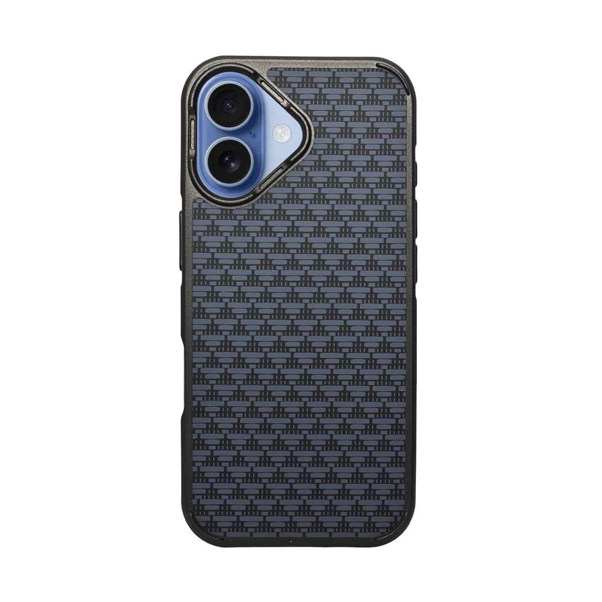 Geometric Carbon Fiber Texture Phone Case for iPhone 17