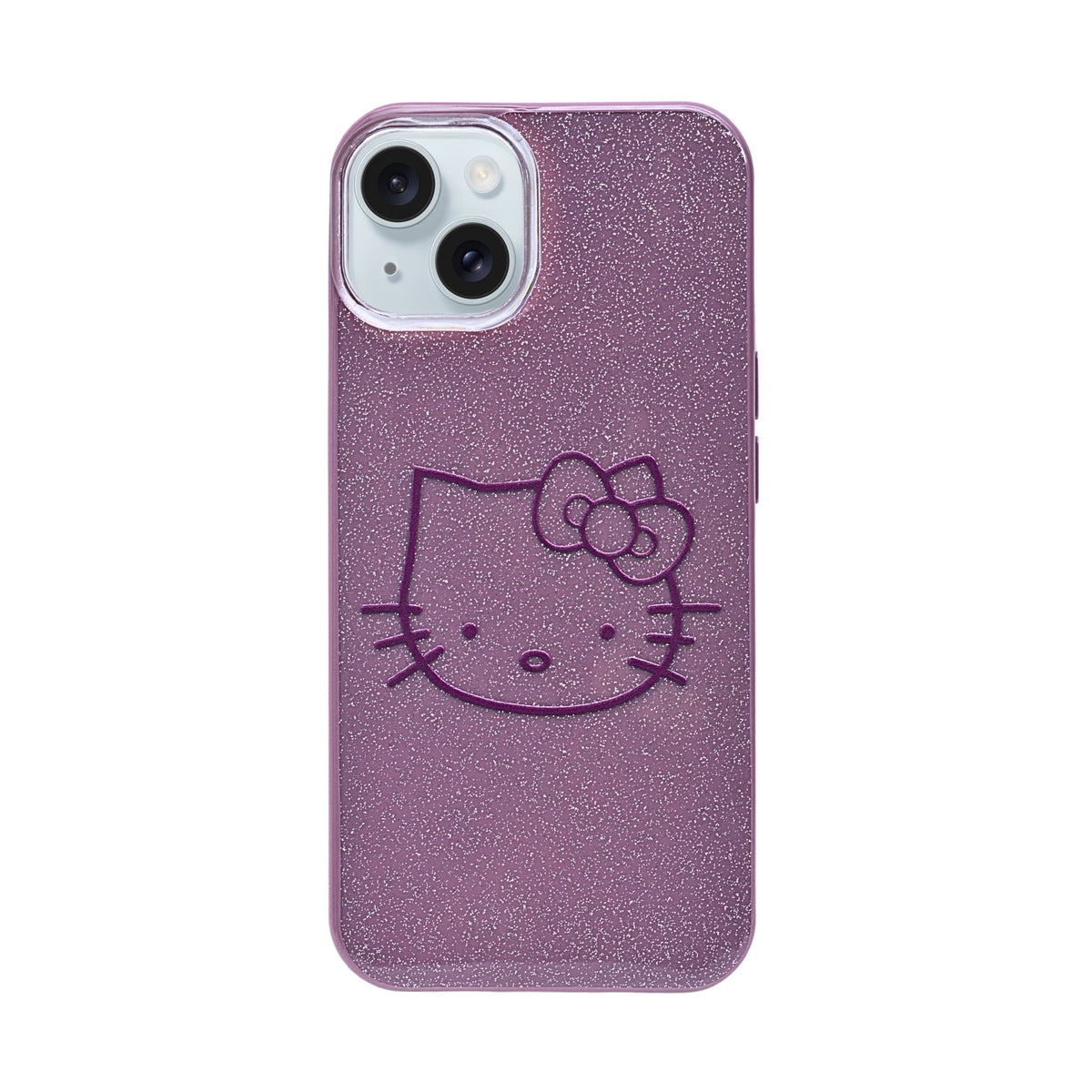 Glitter Sparkle Kitty Phone Case for iPhone 15
