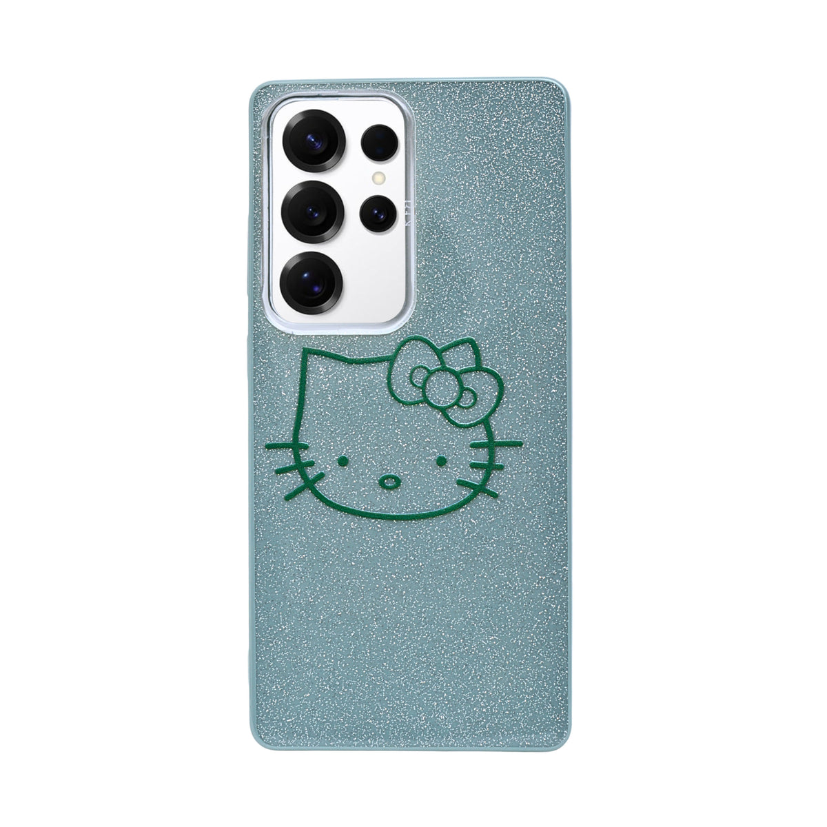 Glitter Sparkle Kitty Phone Case for Samsung Galaxy S25 Ultra