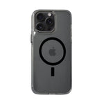 Transparent MagSafe with Colored Border Phone Case For iPhone 15 Pro