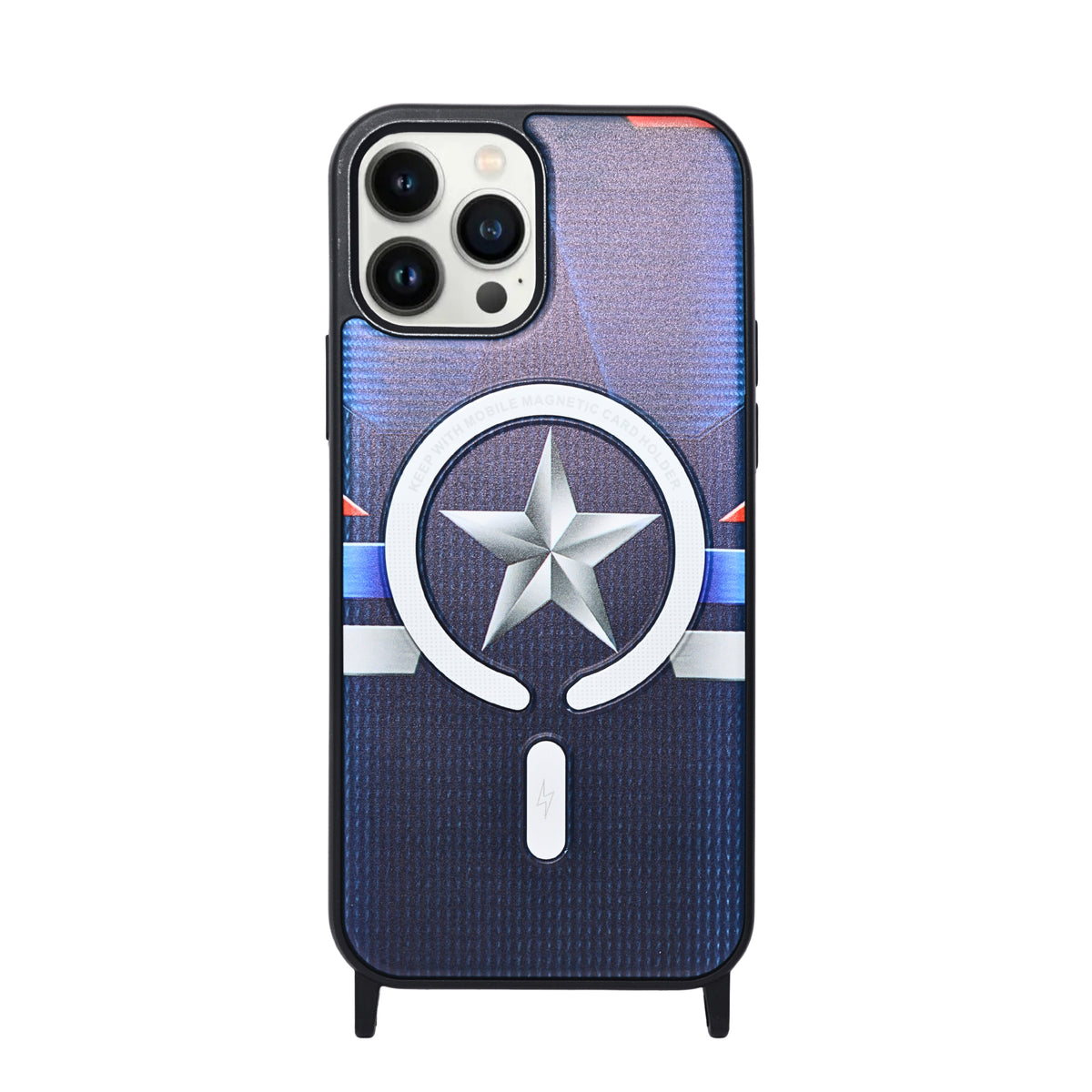 Captain Shield Design MagSafe Compatible Hard Phone Case for iPhone 12 / 12Pro