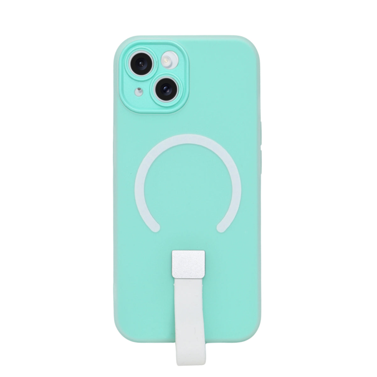 Frosty Matte with Silicone Finger Loop Phone Case for iPhone 14 Plus / 15 Plus