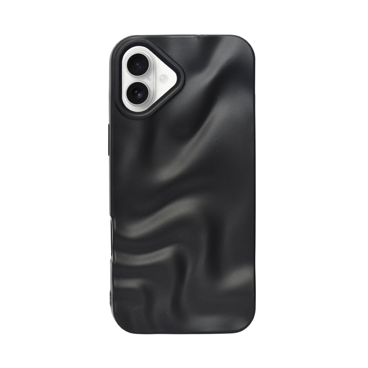 3D Ripple Wave Texture Soft Silicone Phone Case For iPhone 16 Plus