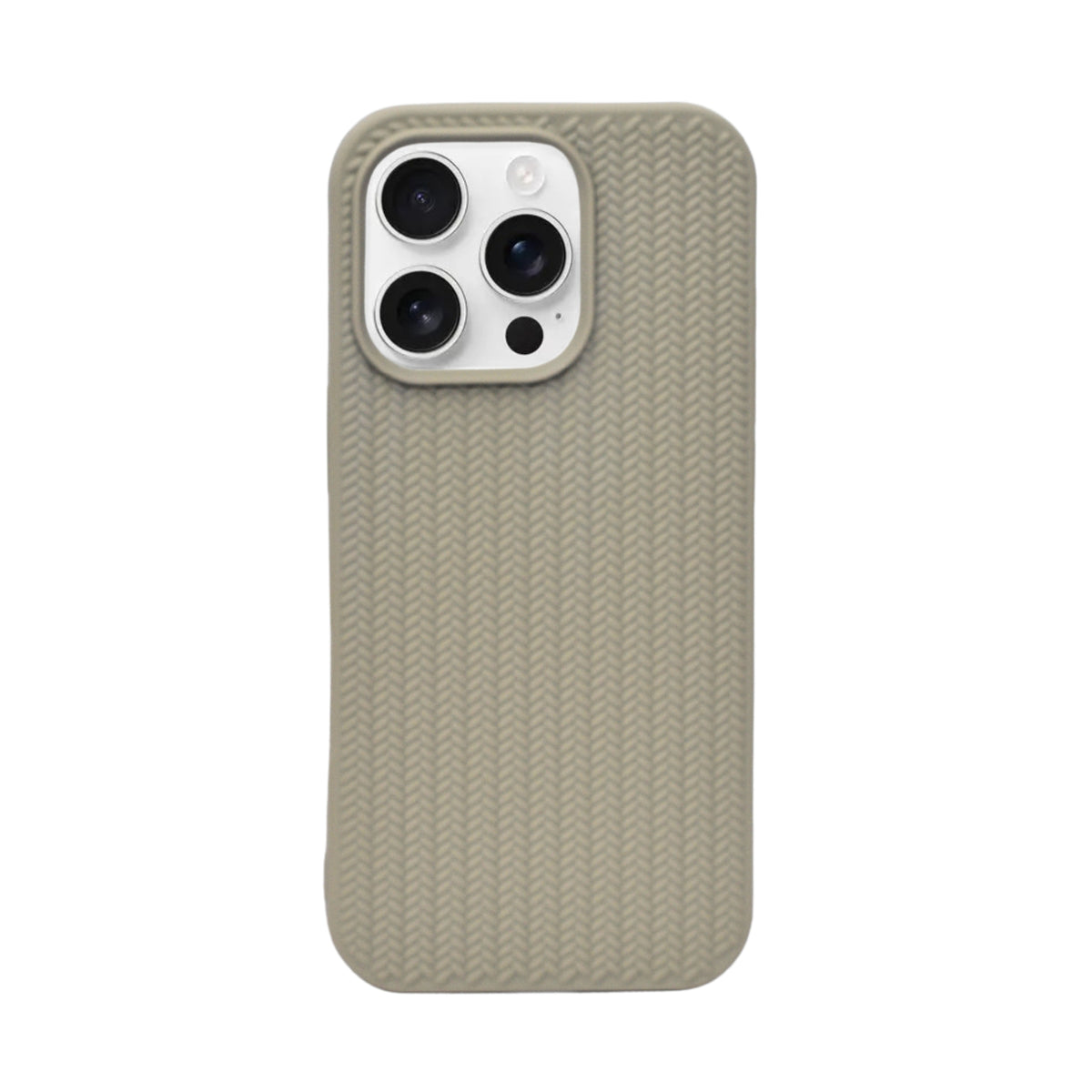 Minimal Jute Textured Matte Protective Phone Case For iPhone 16 Pro Max