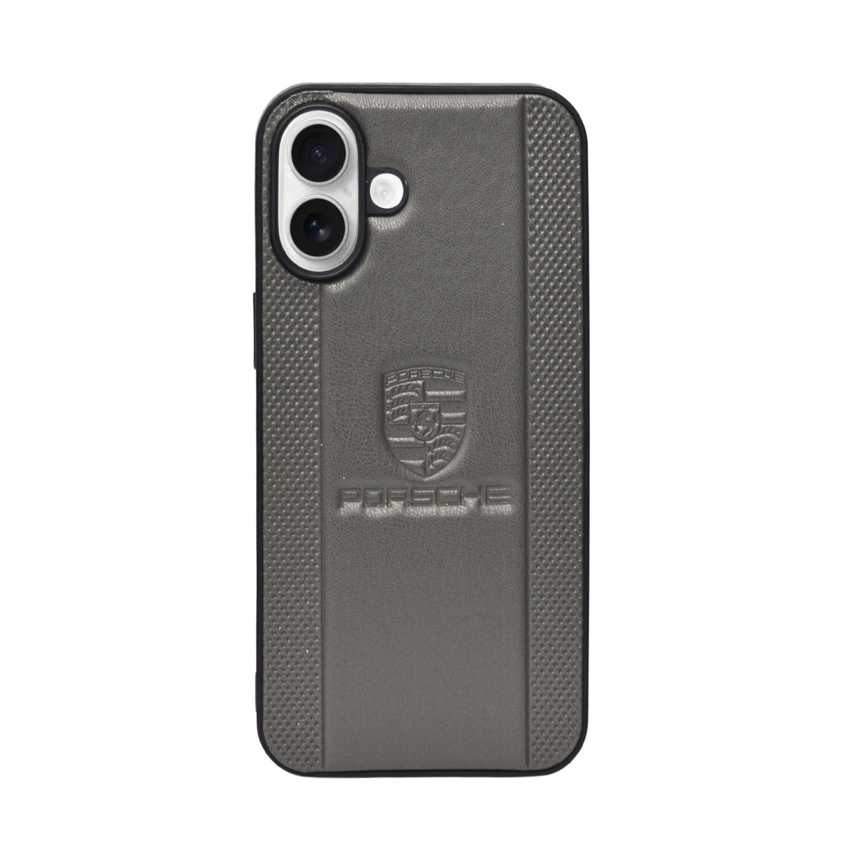 Porsche Design Leather Finish Mobile Back Cover For iPhone 16 Plus