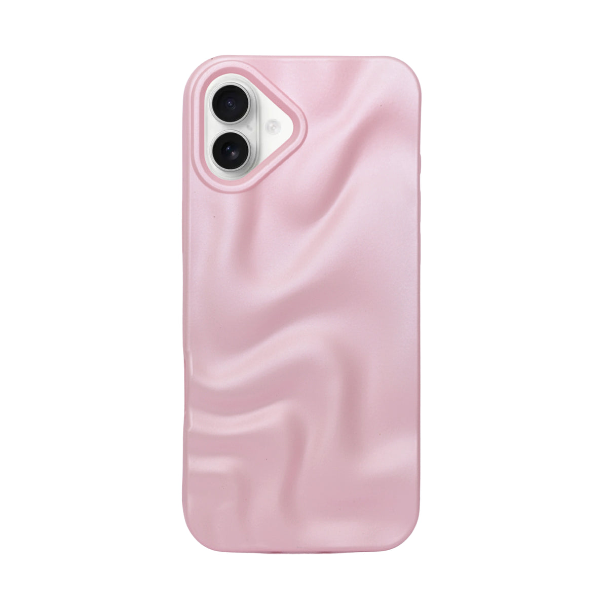 3D Ripple Wave Texture Soft Silicone Phone Case For iPhone 16 Plus